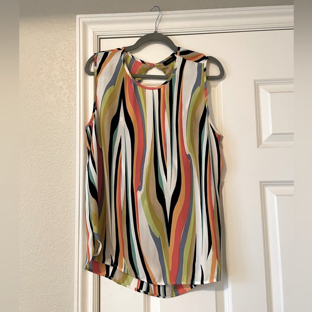 Halogen Tie Back Blouse , size Large